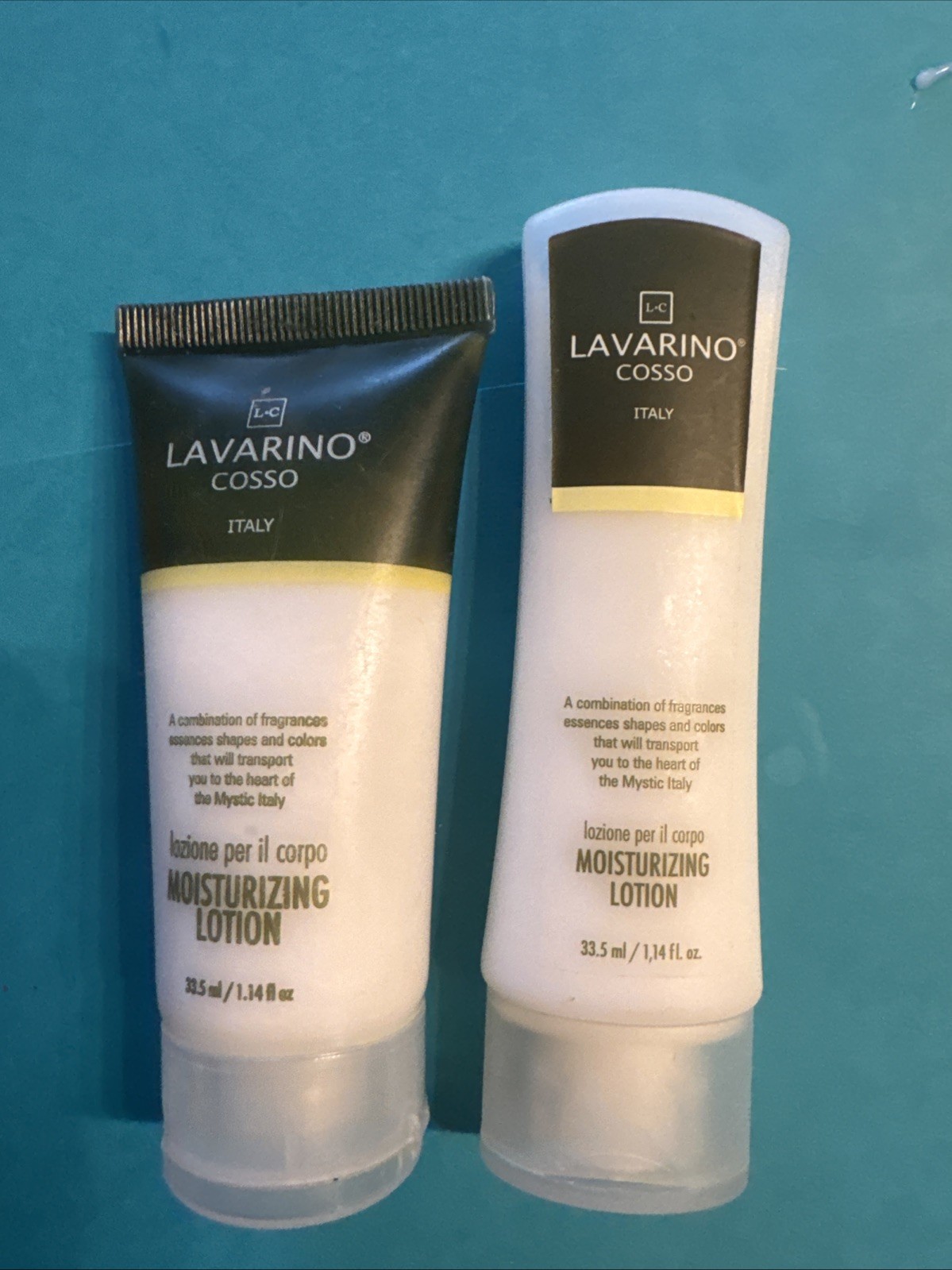 Lavarino Cosso Moisturizing Lotion 1.14 oz Travel Size Lot 2