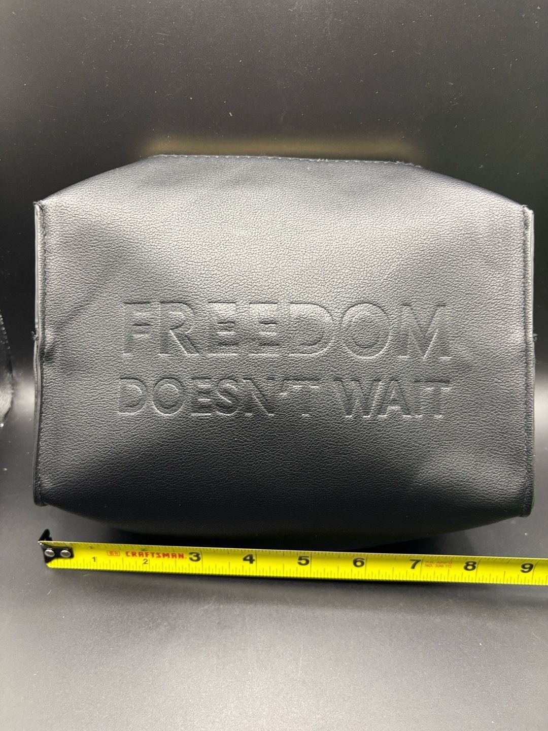 Yves Saint Laurent YSL Beaute Freedom Doesn’t Wait Black Cosmetic Pouch