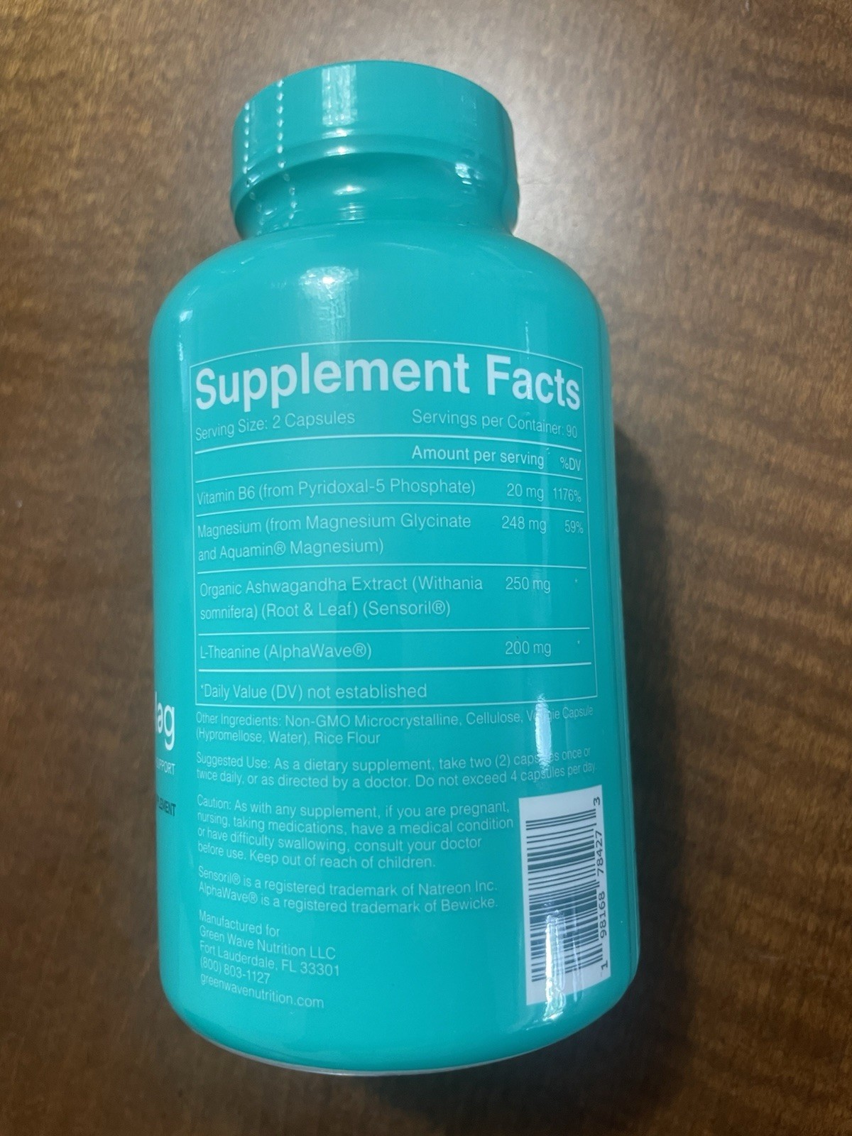 GreenWave AshwaMag Ashwaganda (180 Capsules) EXP 02/2027
