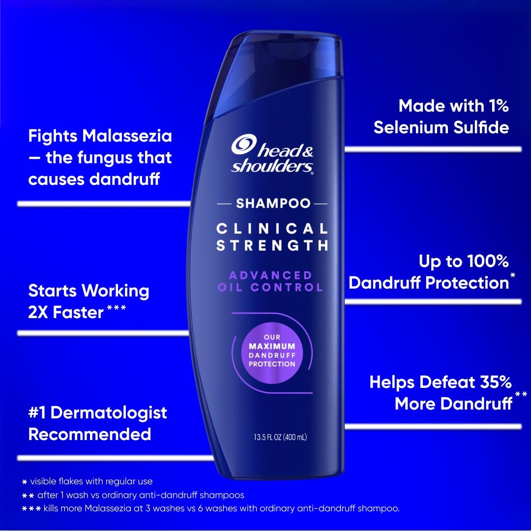 Head & Shoulders Clinical Strength Oil Control Shampoo 13.5 oz