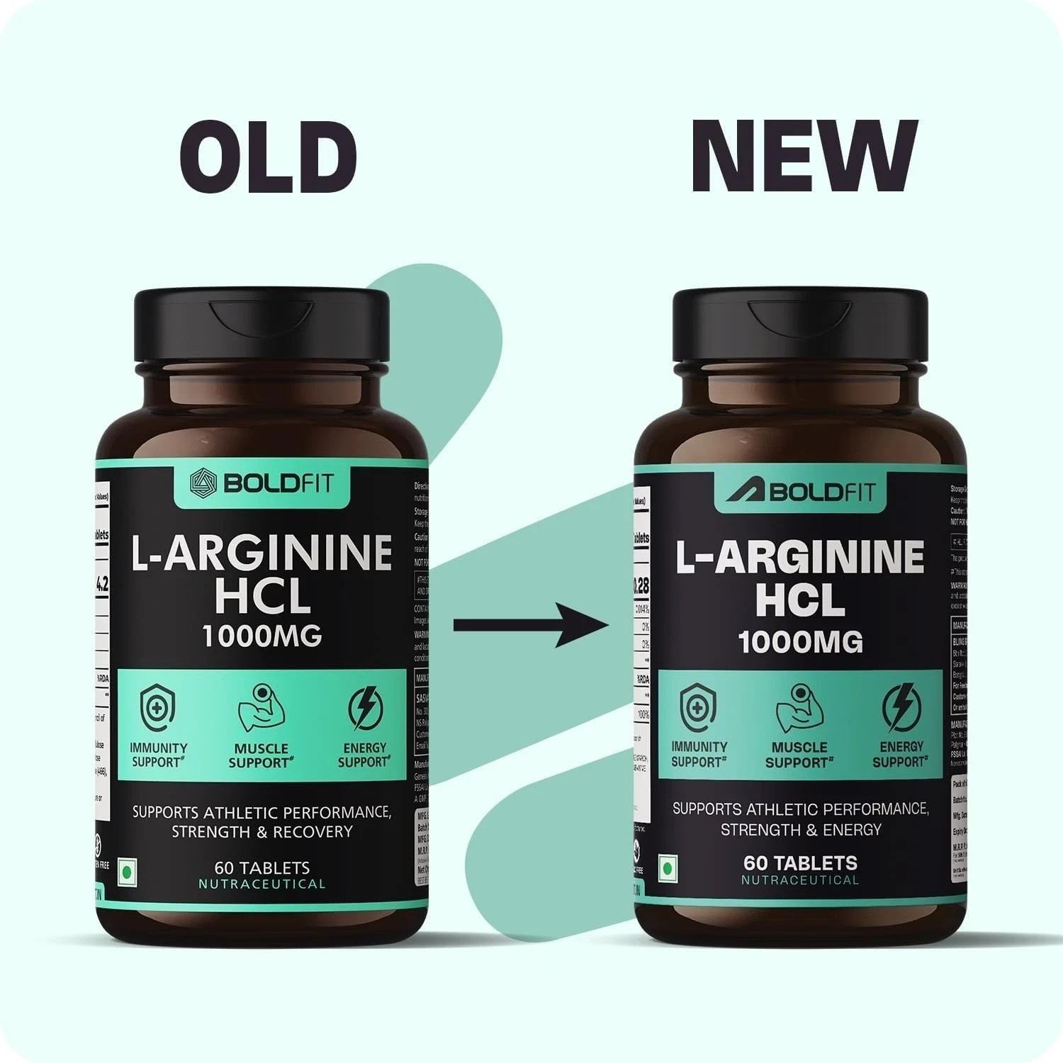 Boldfit L-Arginine Supplement 1000mg – 60 Tablets Each