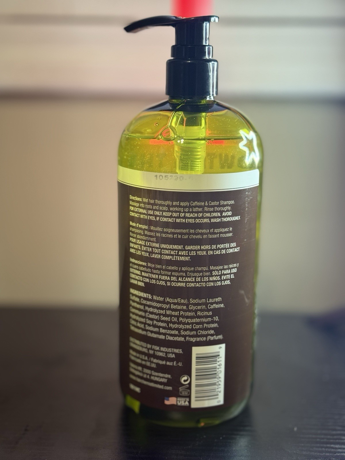 Hair Chemist Caffeine & Castor Faster Growth Shampoo, Thickening