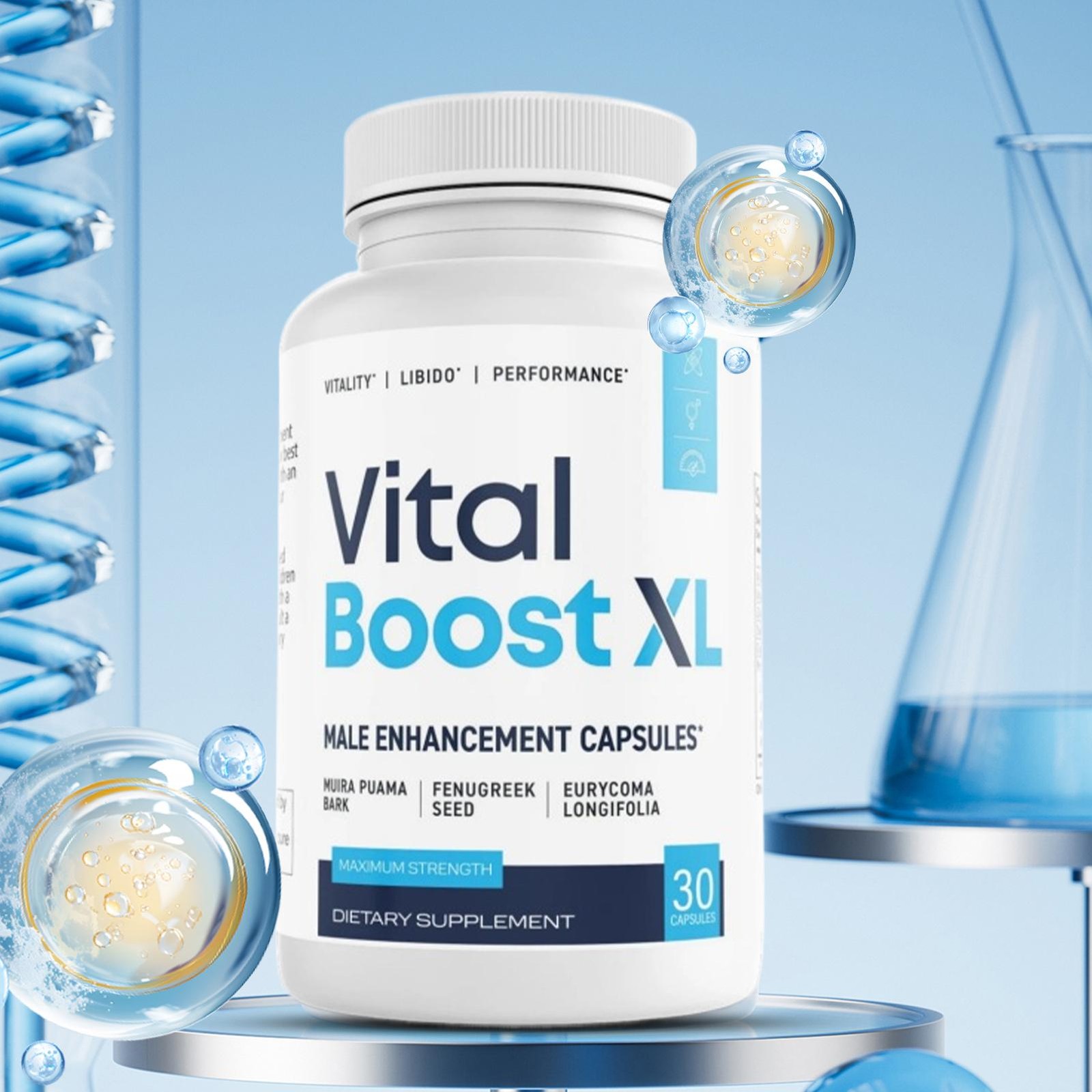 Vital Boost XL Mens Health Support Dietary Supplement 30 Capsules