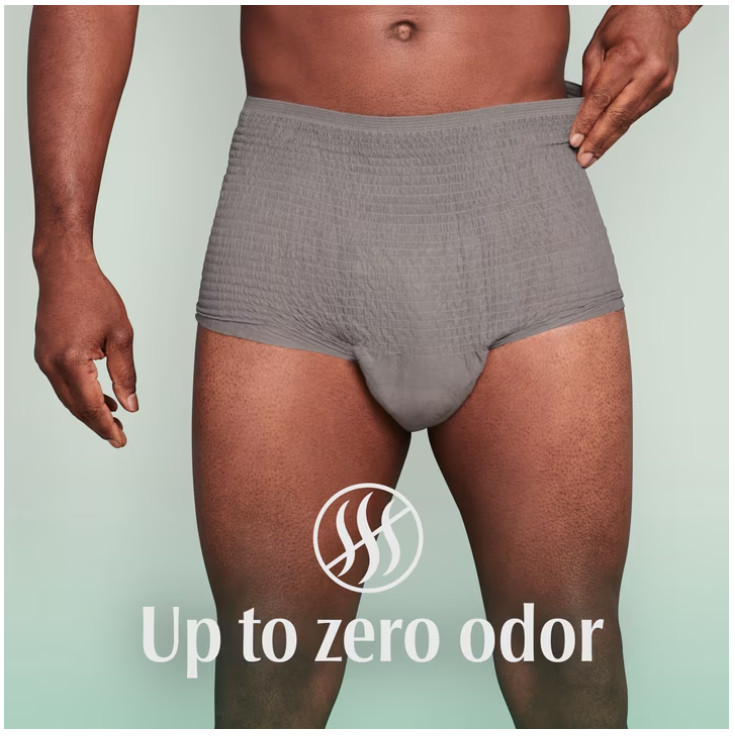 Depend Fresh Protection Incontinence Underwear for Men, Adult, L, 72 Count