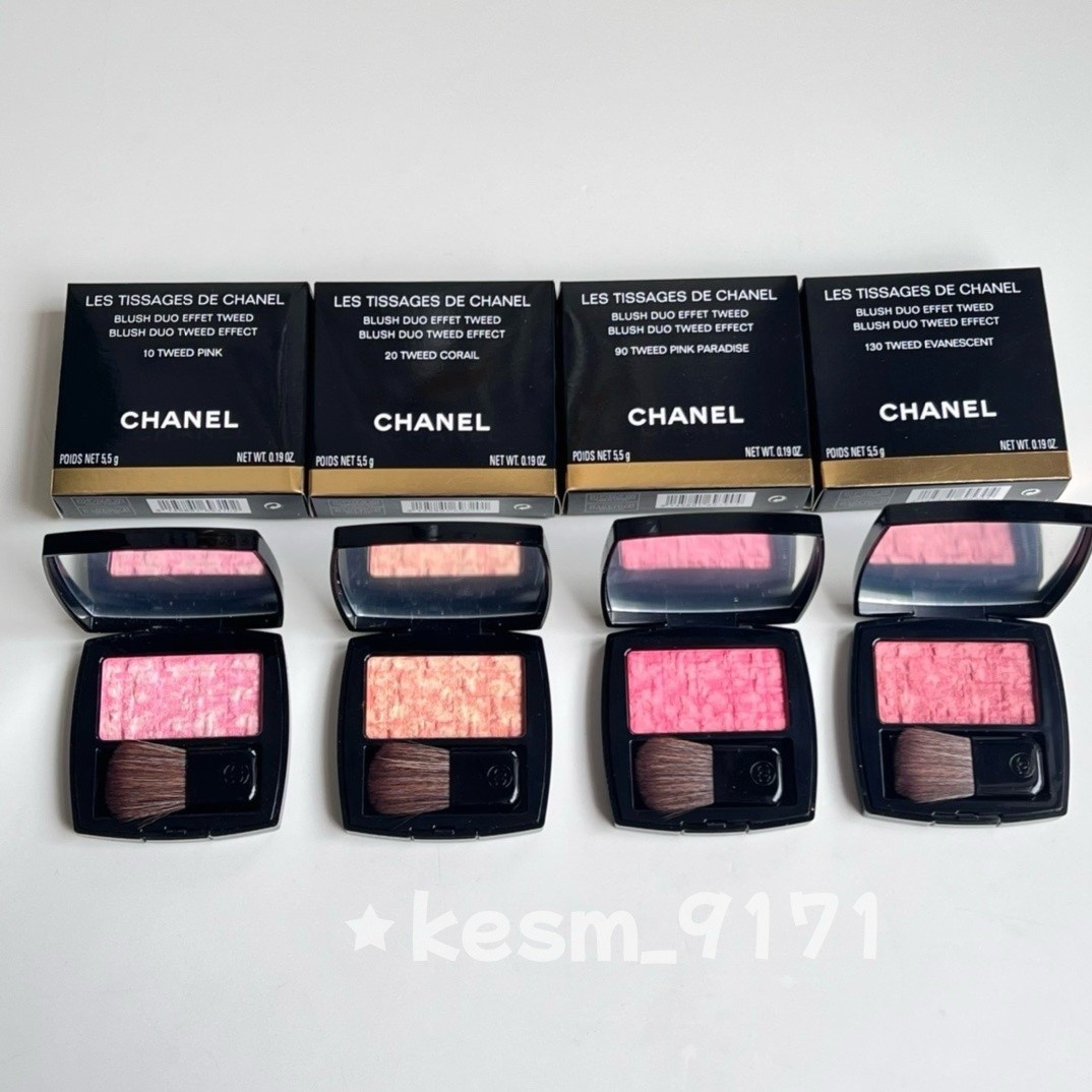 CHANEL LES TISSAGES DE CHANEL BLUSH DUO EFFET TWEED 5.5g / 0.19 OZ #10 20 90 130