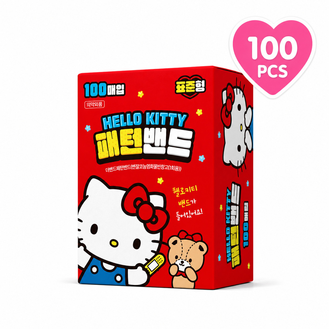 Sanrio Characters Pattern Bandages 100pcs Standard Size Cute Kids Adhesive