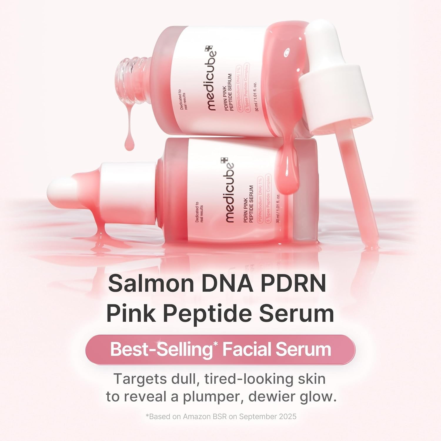 Pink Peptide Serum with Salmon DNA – Hydration & Firming Facial Serum
