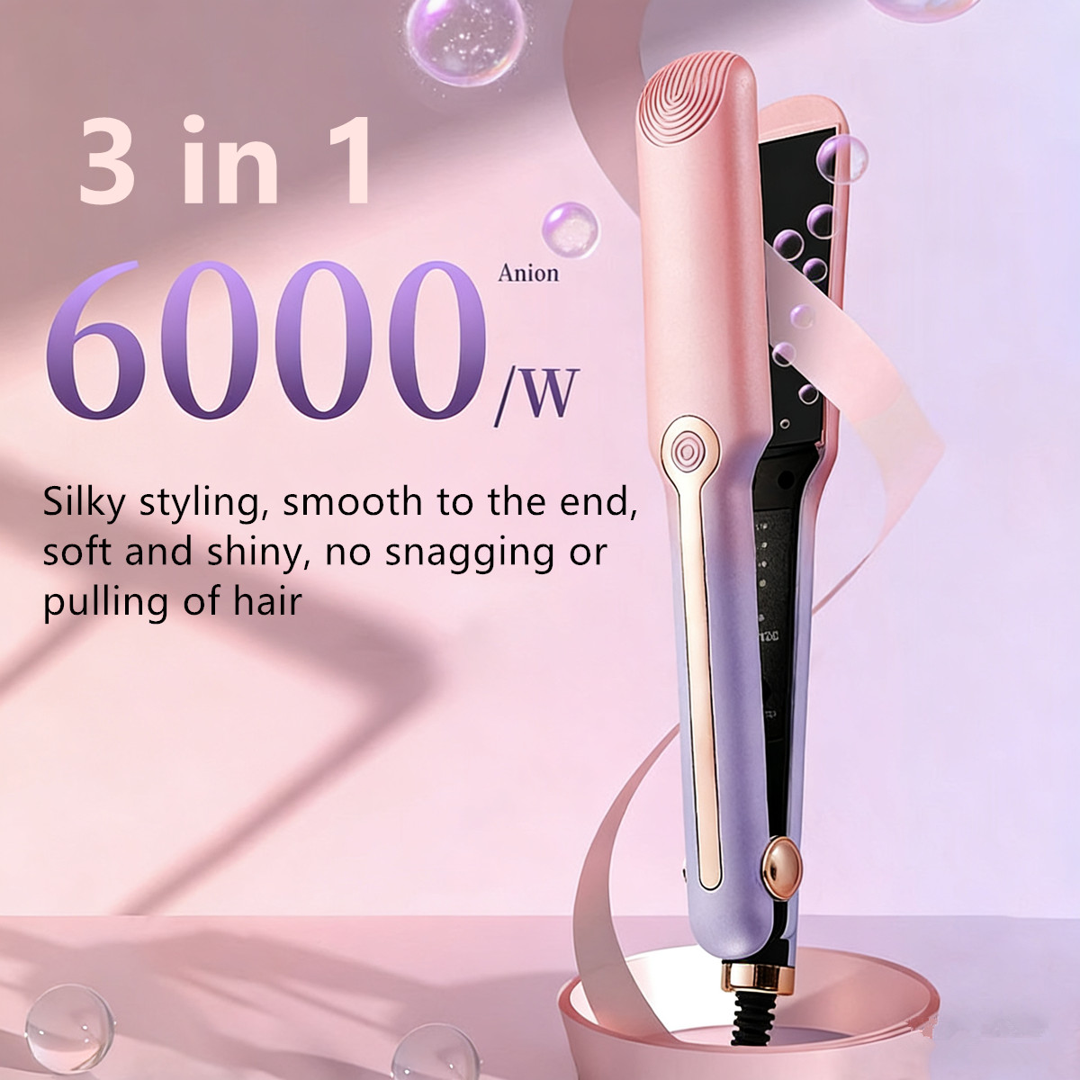 Flat Portable Hair Iron Hair Straightener Curler Professional Hair Irons Ceramic