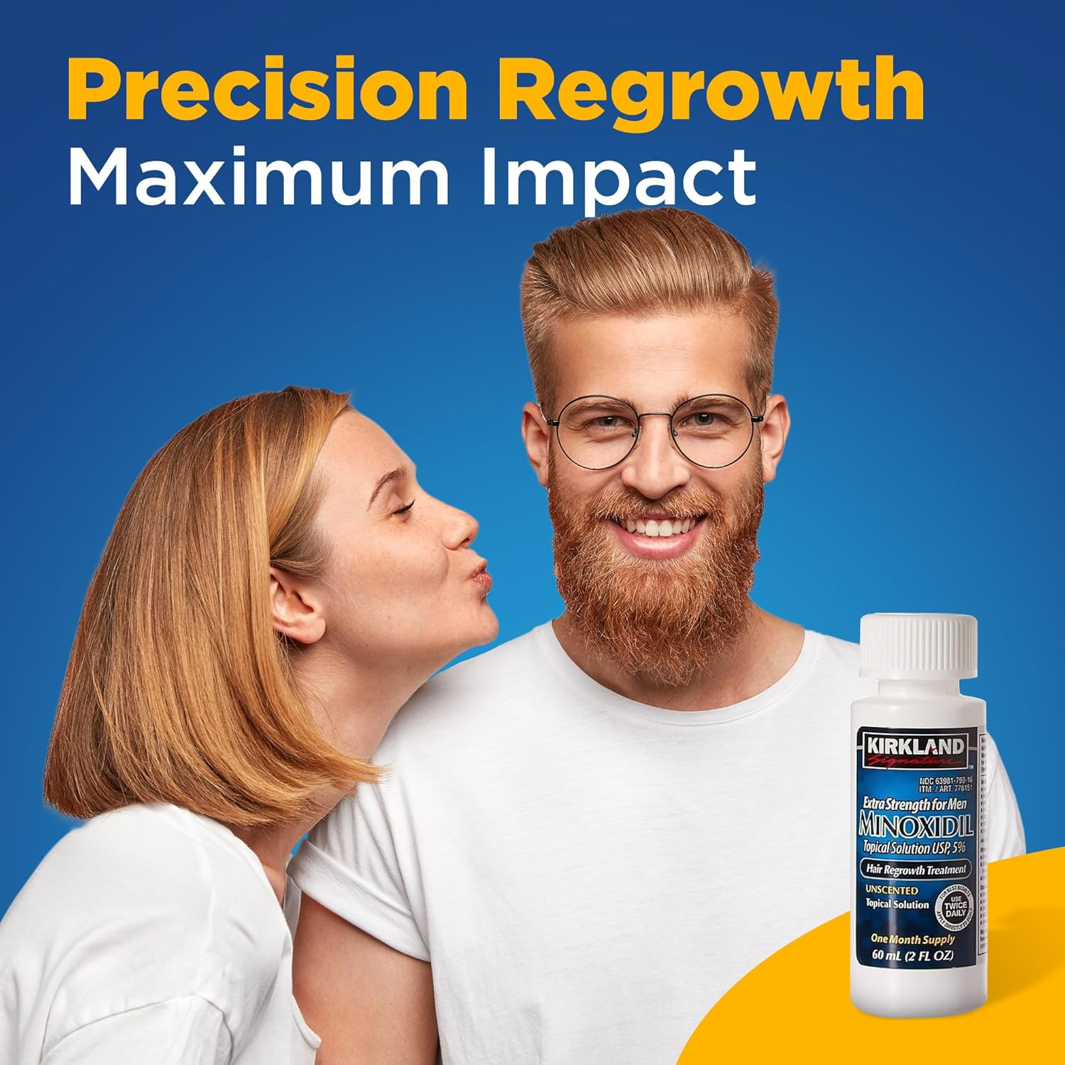 Signature 5% Minoxidil Hair Regrowth for Men – 1 Month Supply