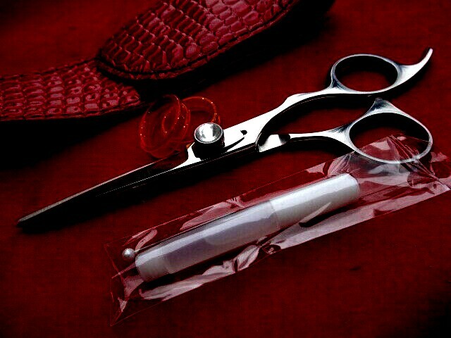 Money Back Warranty_TOP 6″(6.5″) Hairdressing Hair Scissors Japanese Steel_oil