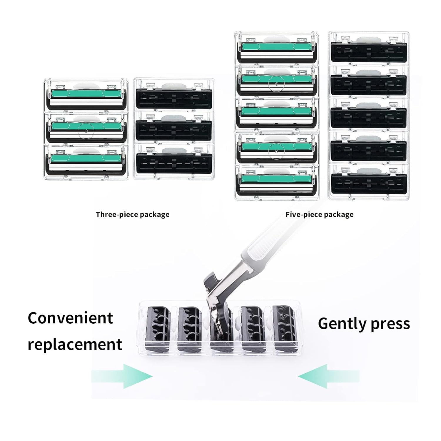 Men’s Disposable Razors 108 Twin Stainless Steel Blades 4 Handles—Smooth Shave