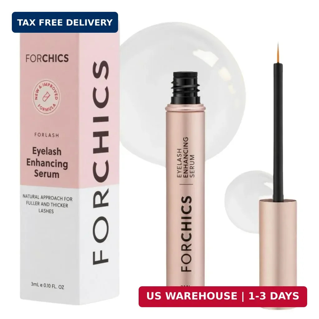 ForChics Eyelash Growth Serum – Prostaglandin-Free Lash Enhancing Serum for Long