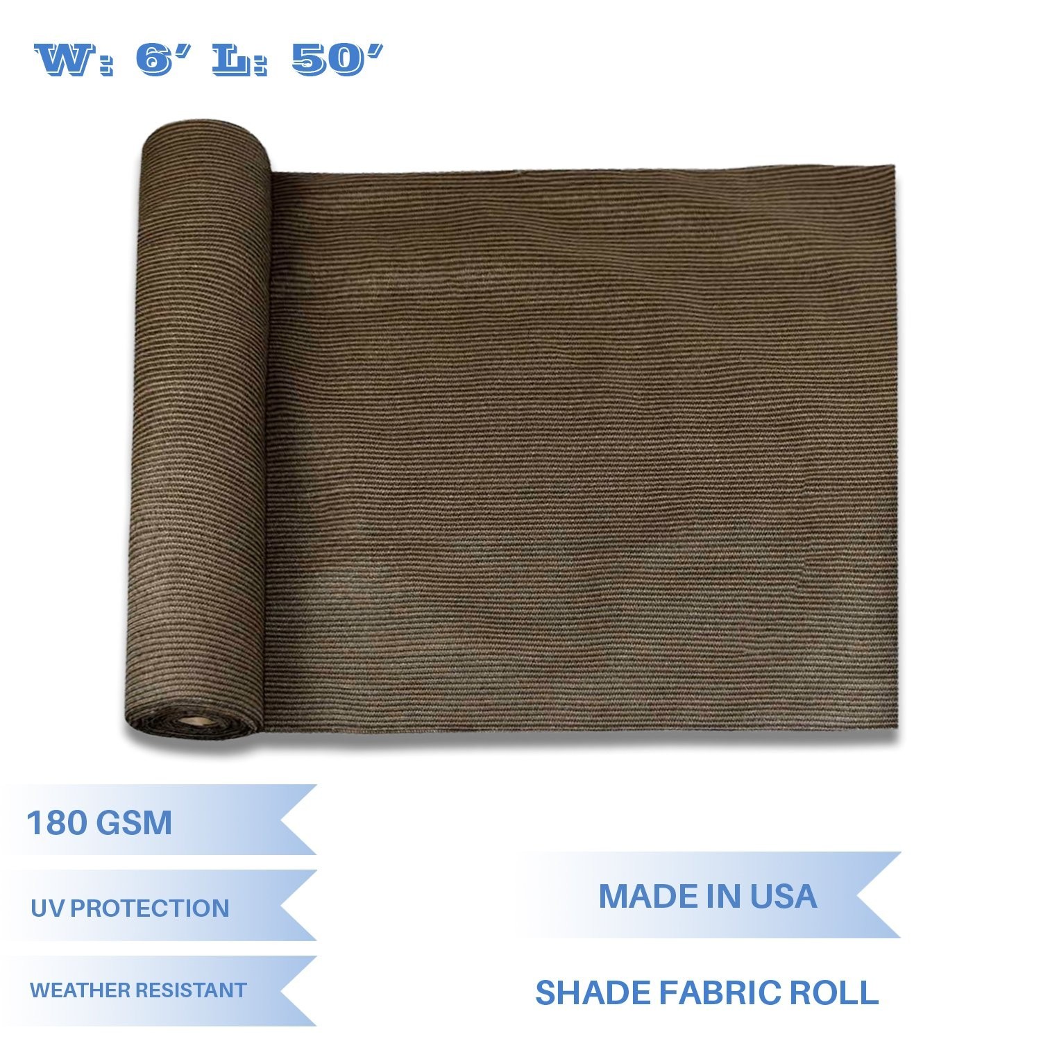 E&K Sunrise 6′ x 50′ Sun Shade Fabric Roll Outdoor Sun Shade Cloth Pergola Co…