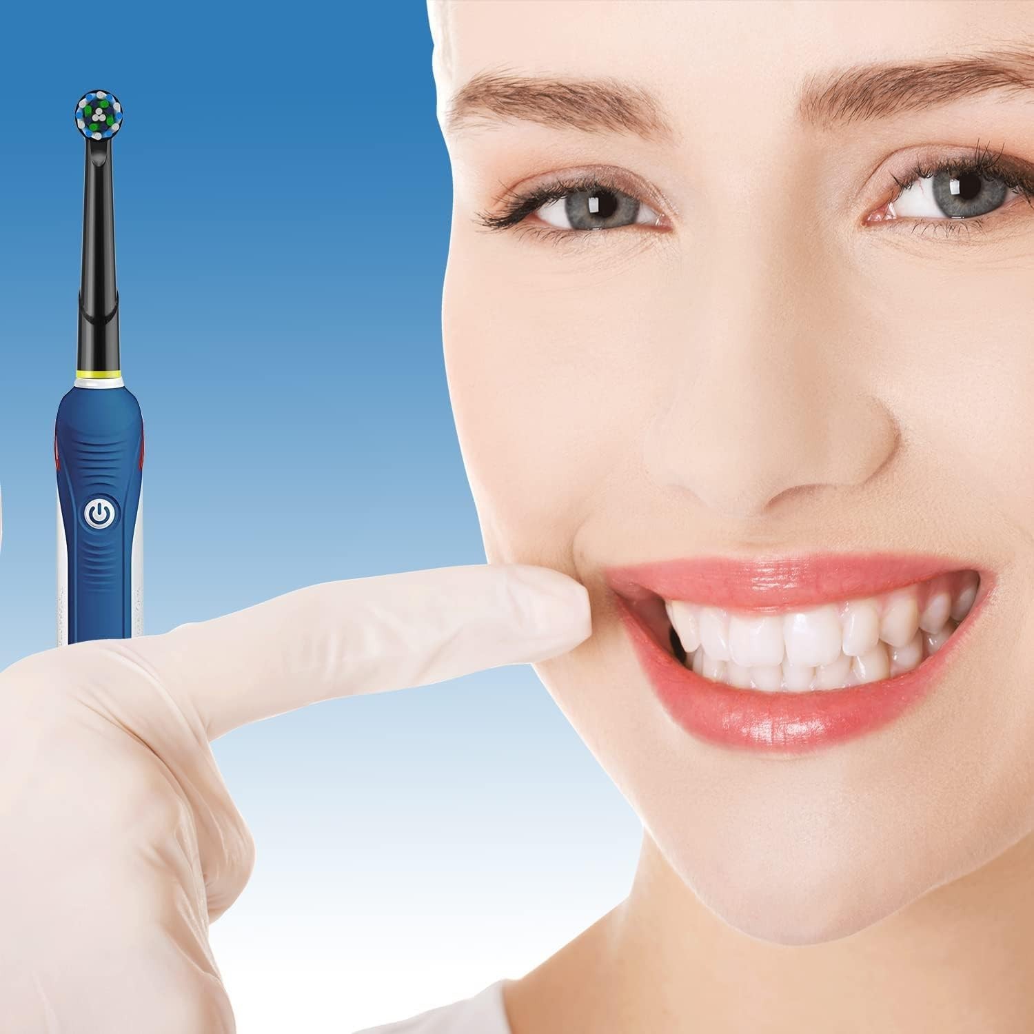 16 Pack Oral-B Braun Replacement Toothbrush Heads Black Electric Brush Refill