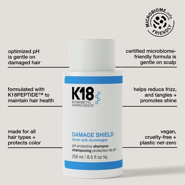 K18 Biomimetic Hairscience Damage Shield pH Protective Shampoo 1.8 oz