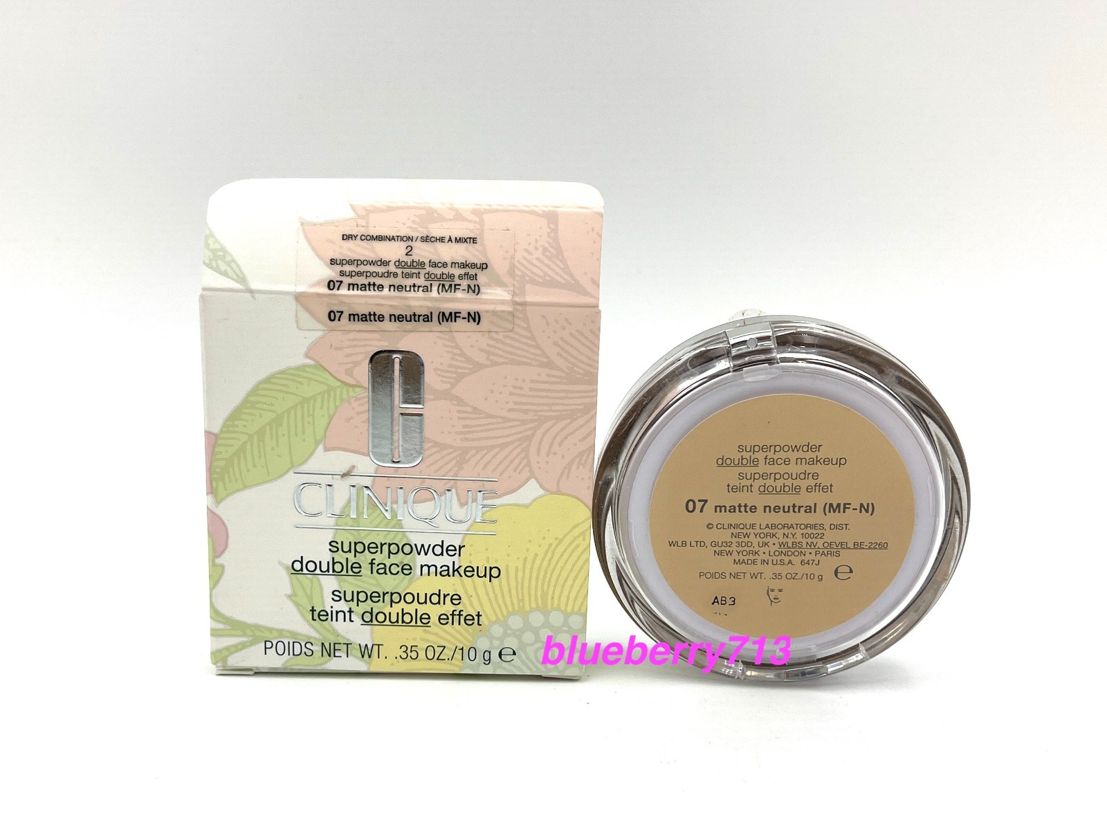 New in Box! Clinique Superpowder Double Face Makeup ~ 07 Matte Neutral