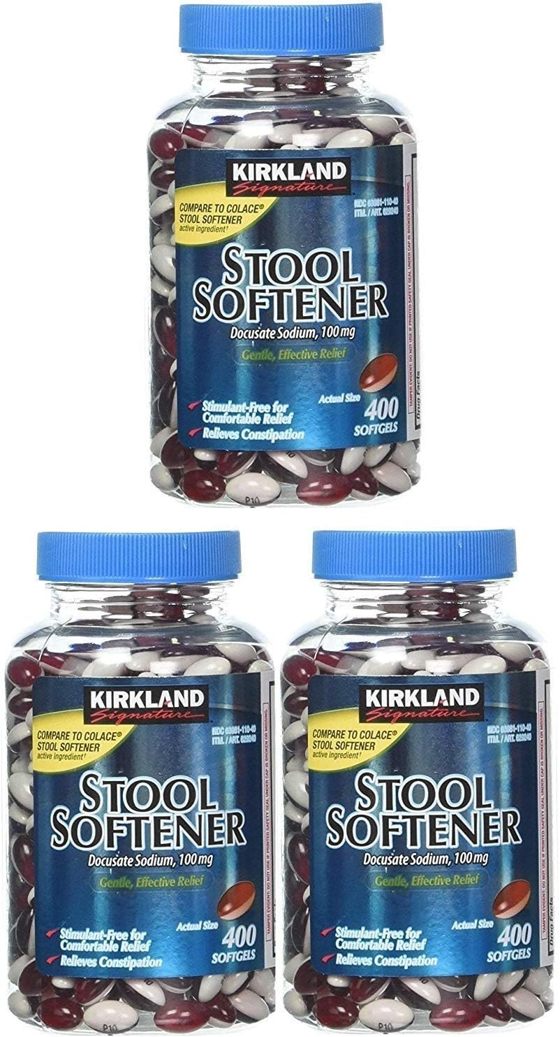 Signature 100 Mg Stool Softener – 1200 Softgels Pack for Gentle Relief