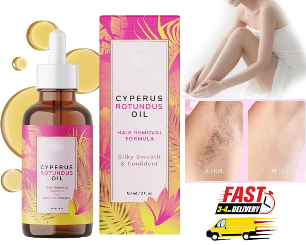 5PCS Cyperus Rotundus Oil – 60ml Natural Cyperus Rotundus Oil For Hair Removal