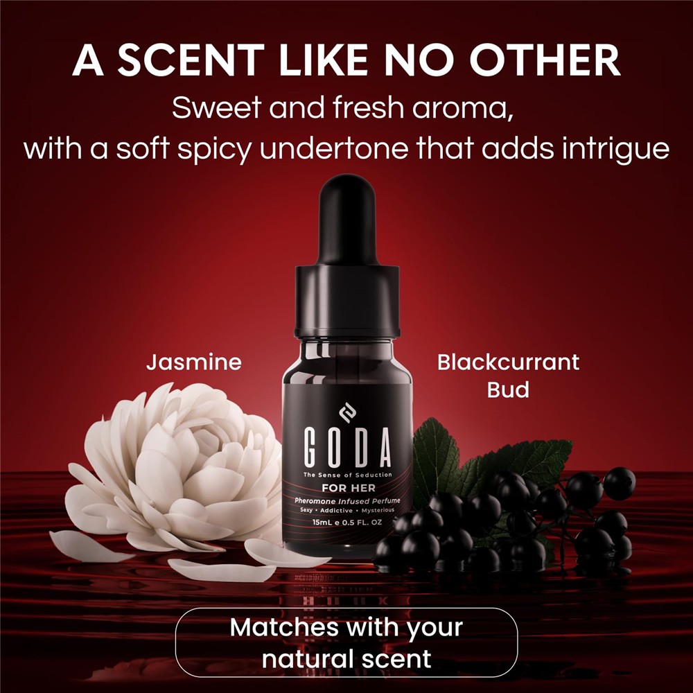 GODA For Her Pheromone Perfume For Women Long-Lasting with Jasmine and Rose|15ml