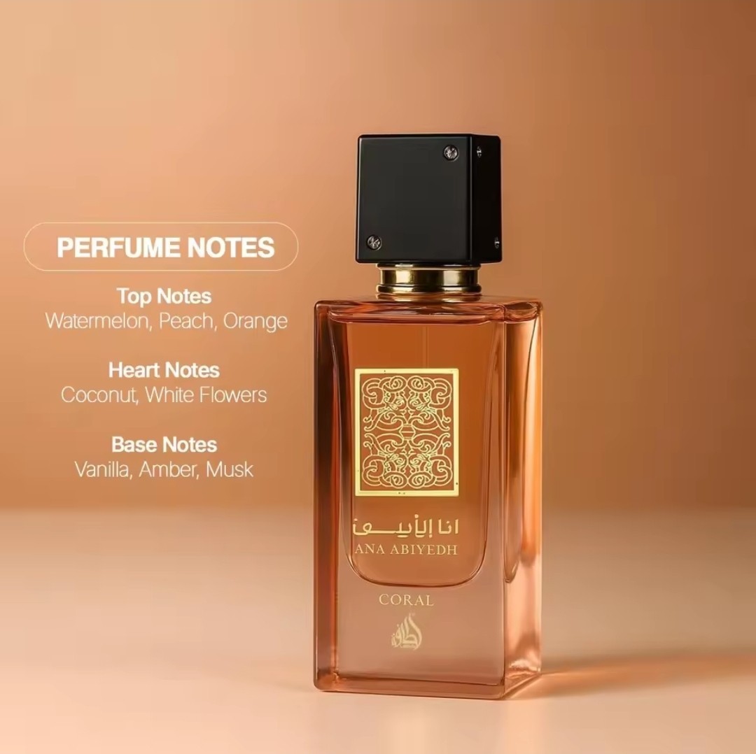 Lattafa Ana Abiyedh Coral Eau de Parfum Spray 2.4 fl oz Regular Size
