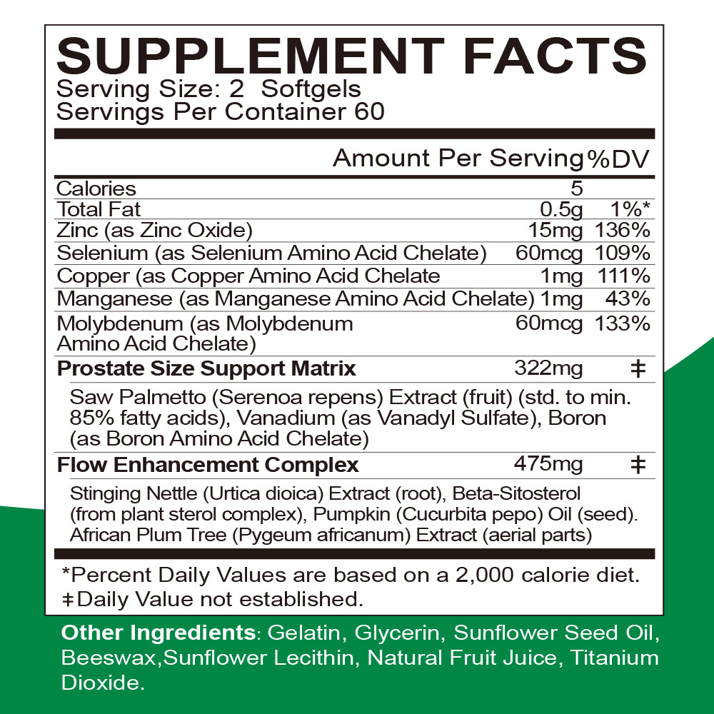 Prostate Support 120 Capsules-Advance Supplement to Support Prostate Health