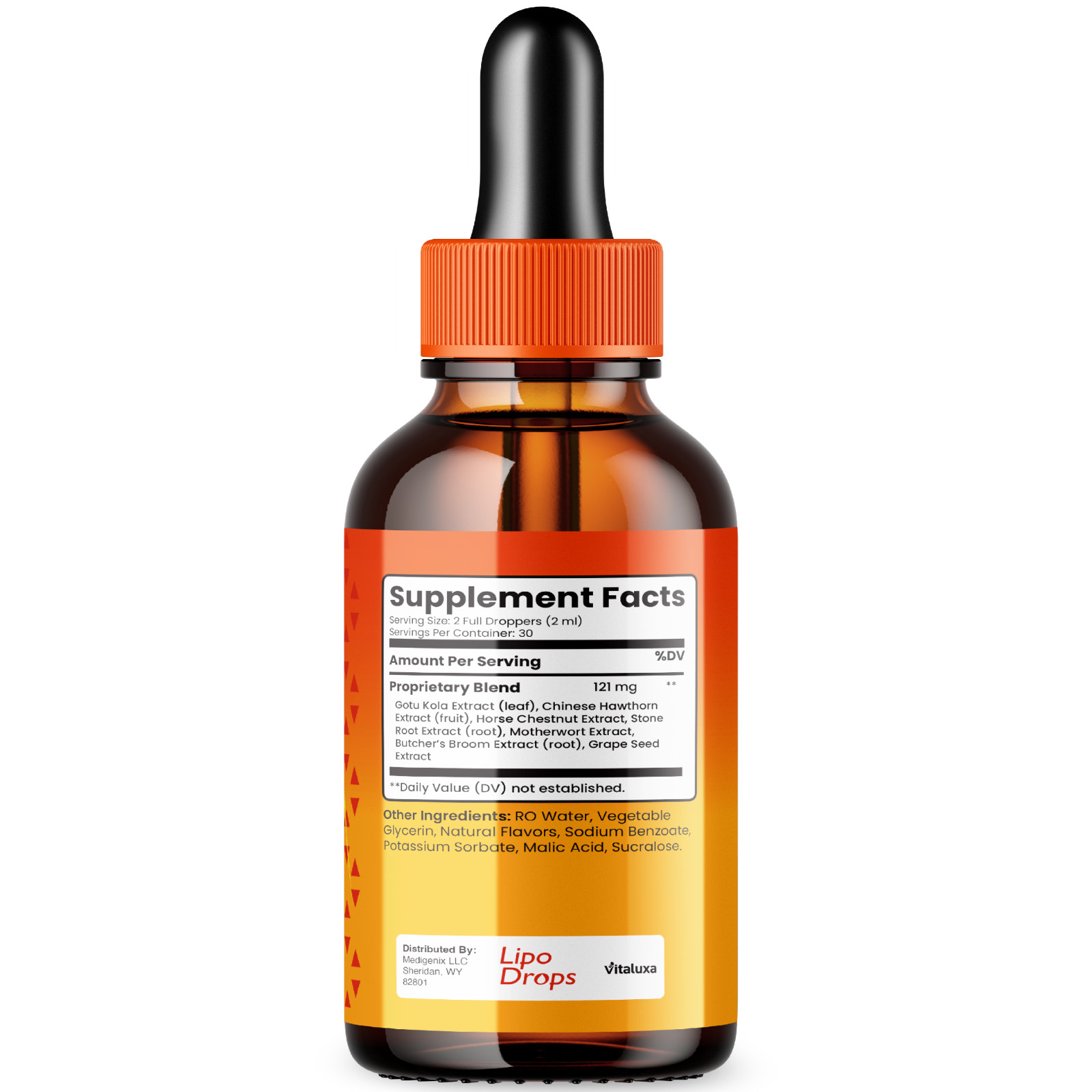 (5 Pack) Lipo Drops – LipoDrops Extra Strength Natural Healthy Organic (10 oz)