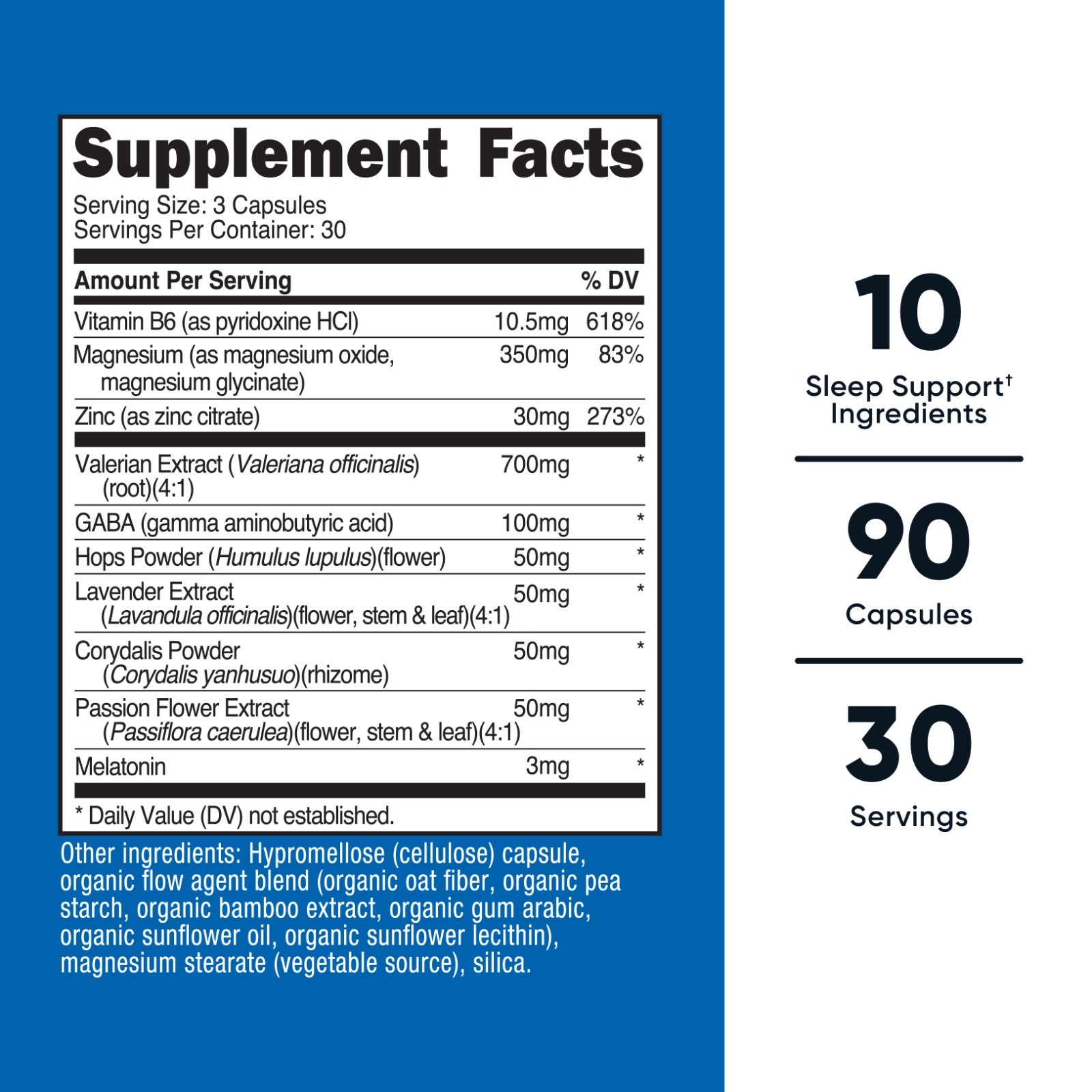 Nutricost Sleep Aid Complex 1330mg Serving (90 Capsules)