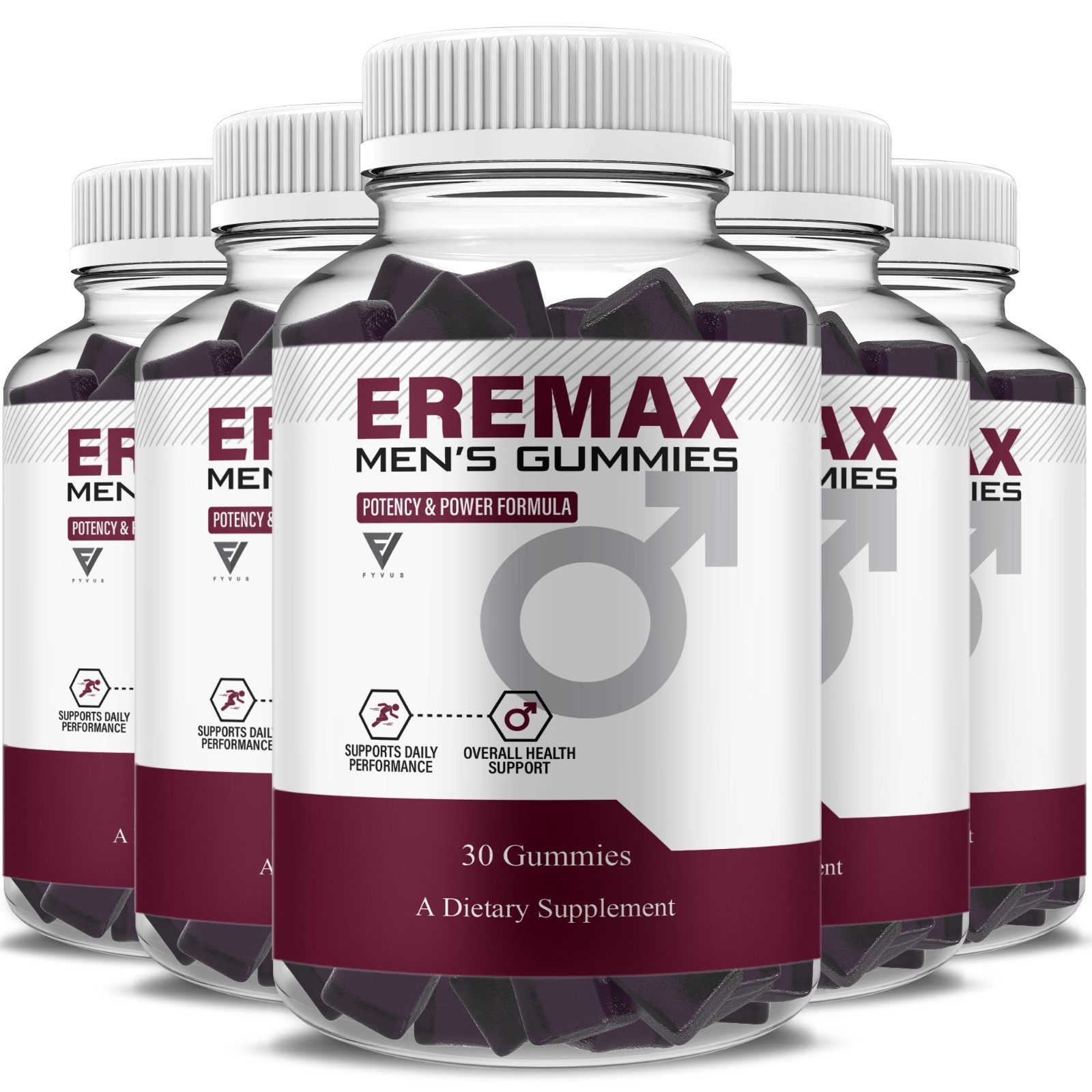 (5 Pack) Eremax Performance Gummies, Eremax Advanced Formula (5 Month Supply)