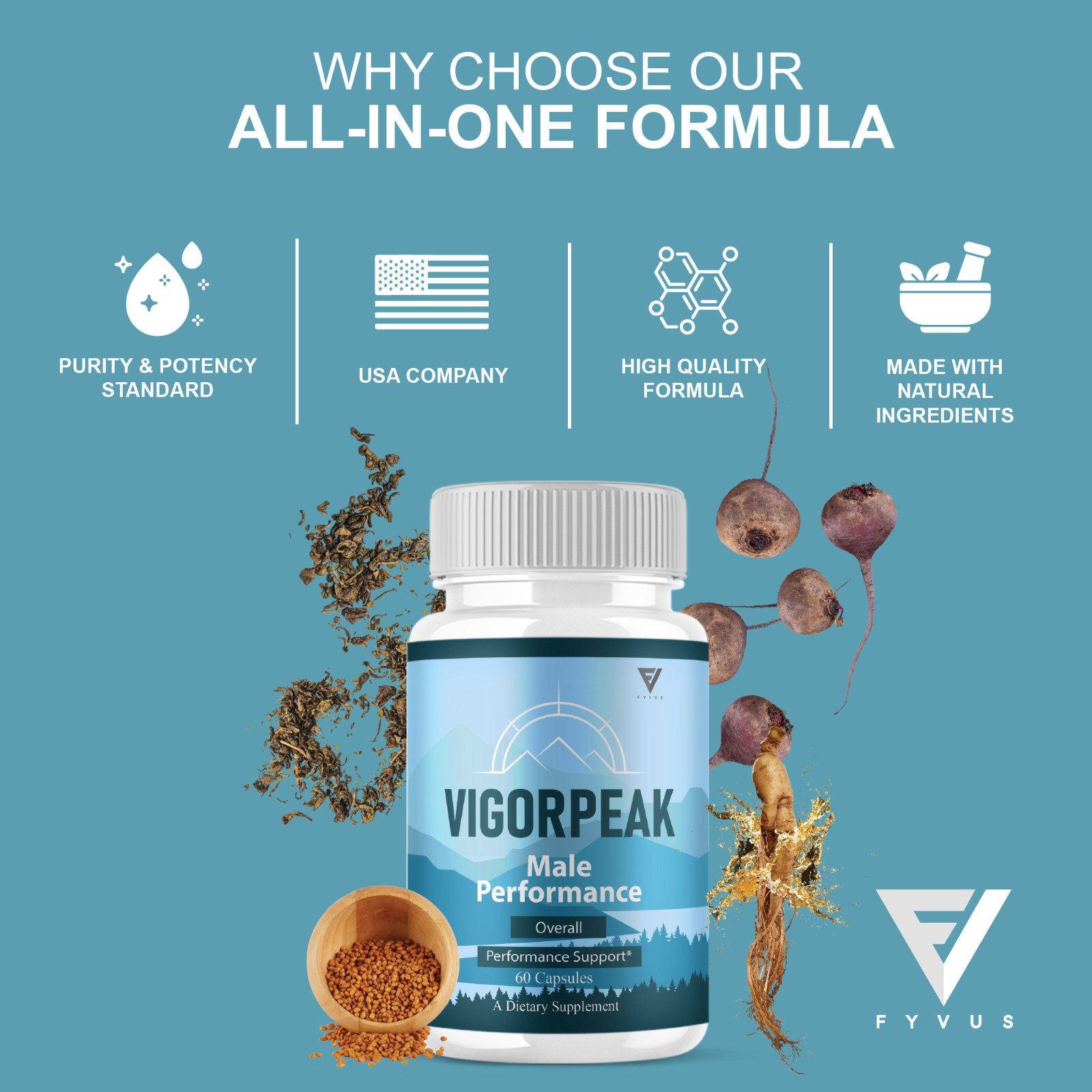 VigorPeak Advanced Performance, Vigor Peak Daily Support (60 Capsules)