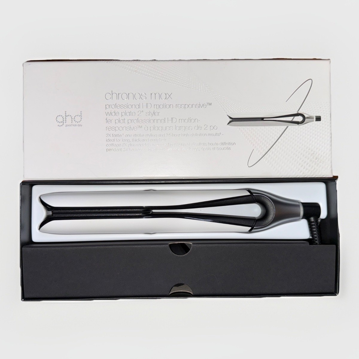 GHD Chronos Max 2 Inch Flat Iron Straightener 3X Faster