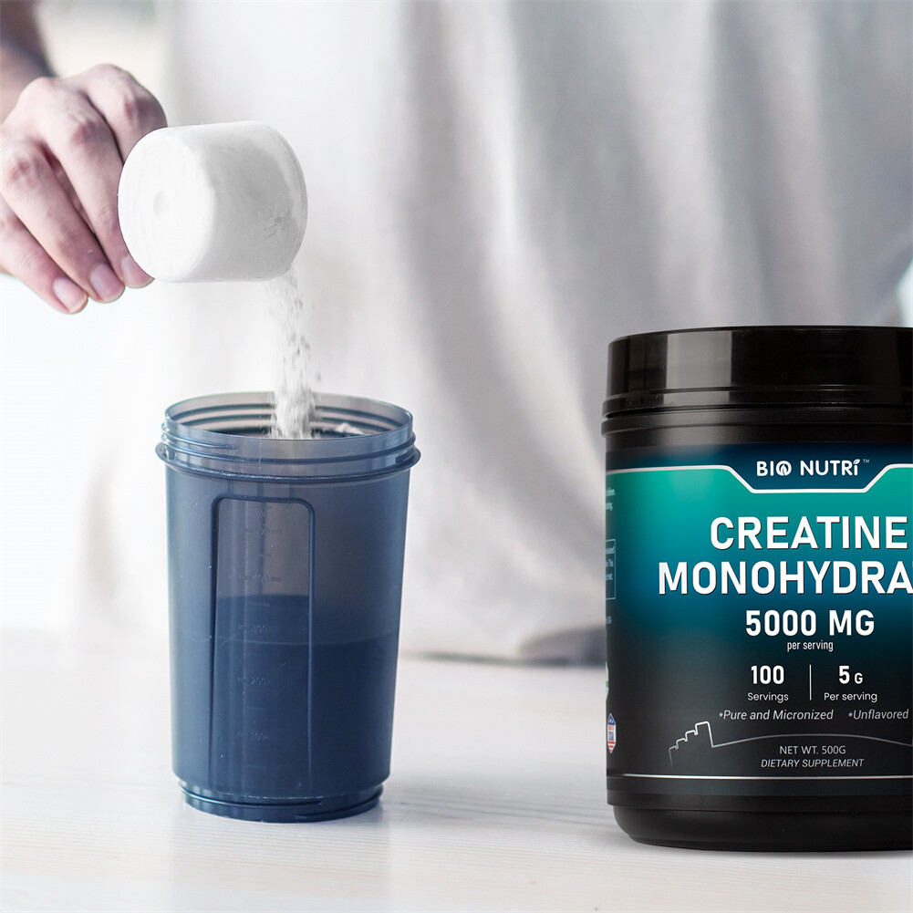 Pure Creatine Monohydrate Supplements Powder | 5000mg Per Serving | BY BIO NUTRI