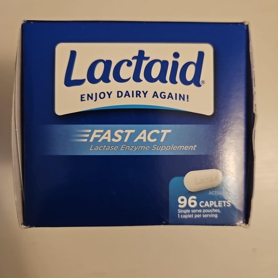 Lactaid Fast Act 1 Bottle 96 Count Lactose Intolerance Relief Exp 2027+
