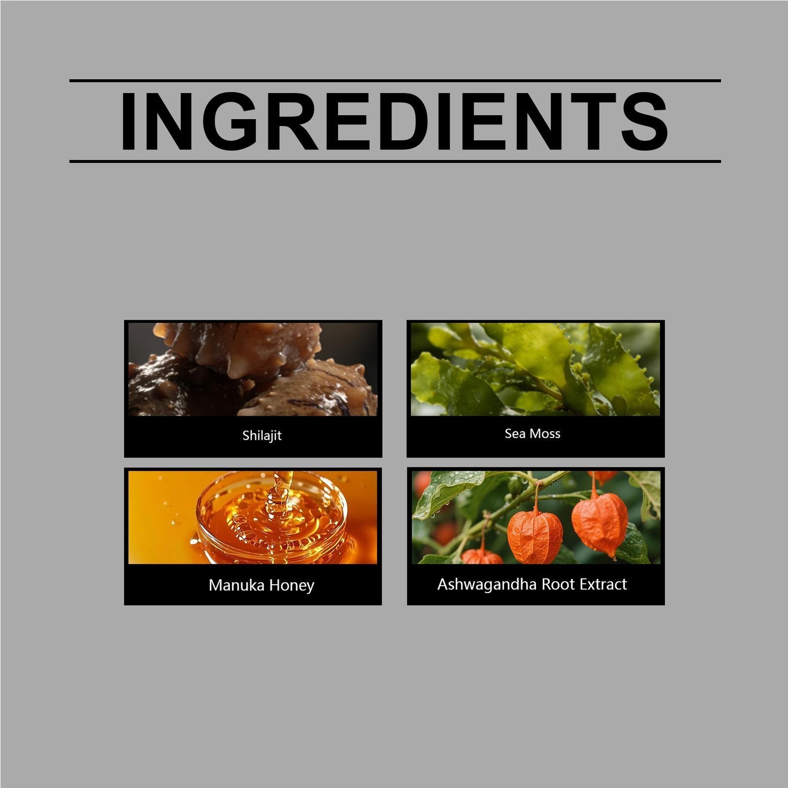 Honey Gummies for Men, Vitality Booster Manuka Honey Gummies 60 Counts US