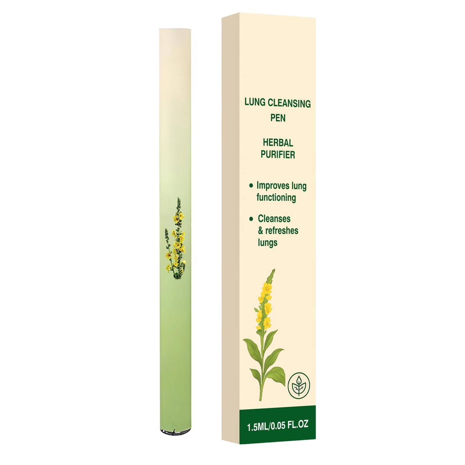 Mullein Lung Purifier Herbal Inhaler For Lung Health & Fresh Air