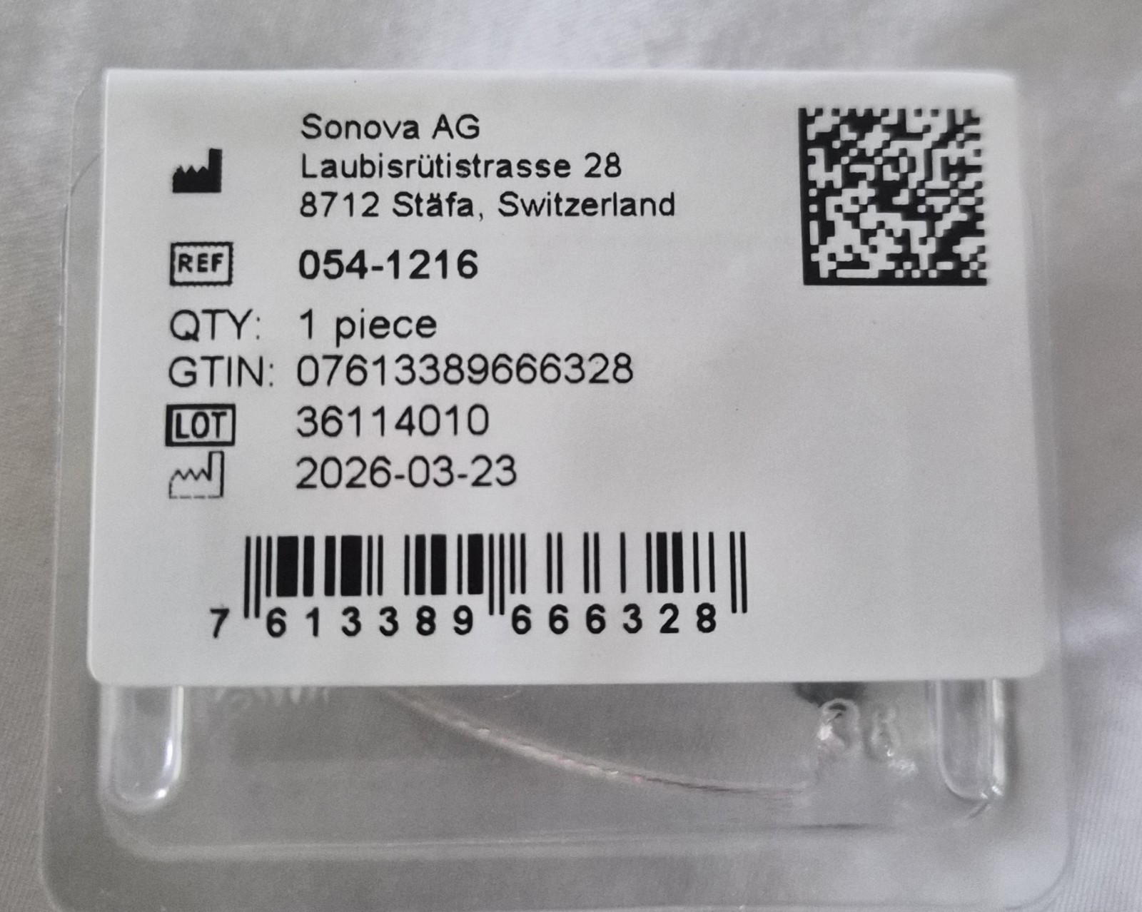 Sonova Phonak Unitron Receiver, 3 Prong M Power 3 L For Left Ear. New In Box.