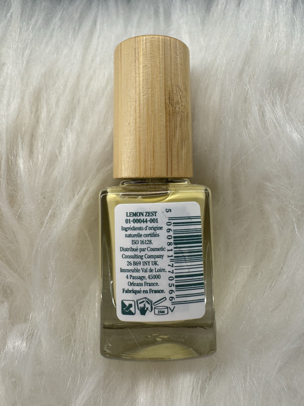 Earthy Nail Polish Lemon Zest Yellow 24M PAO 0.37 fl oz MPN 01-00044-001