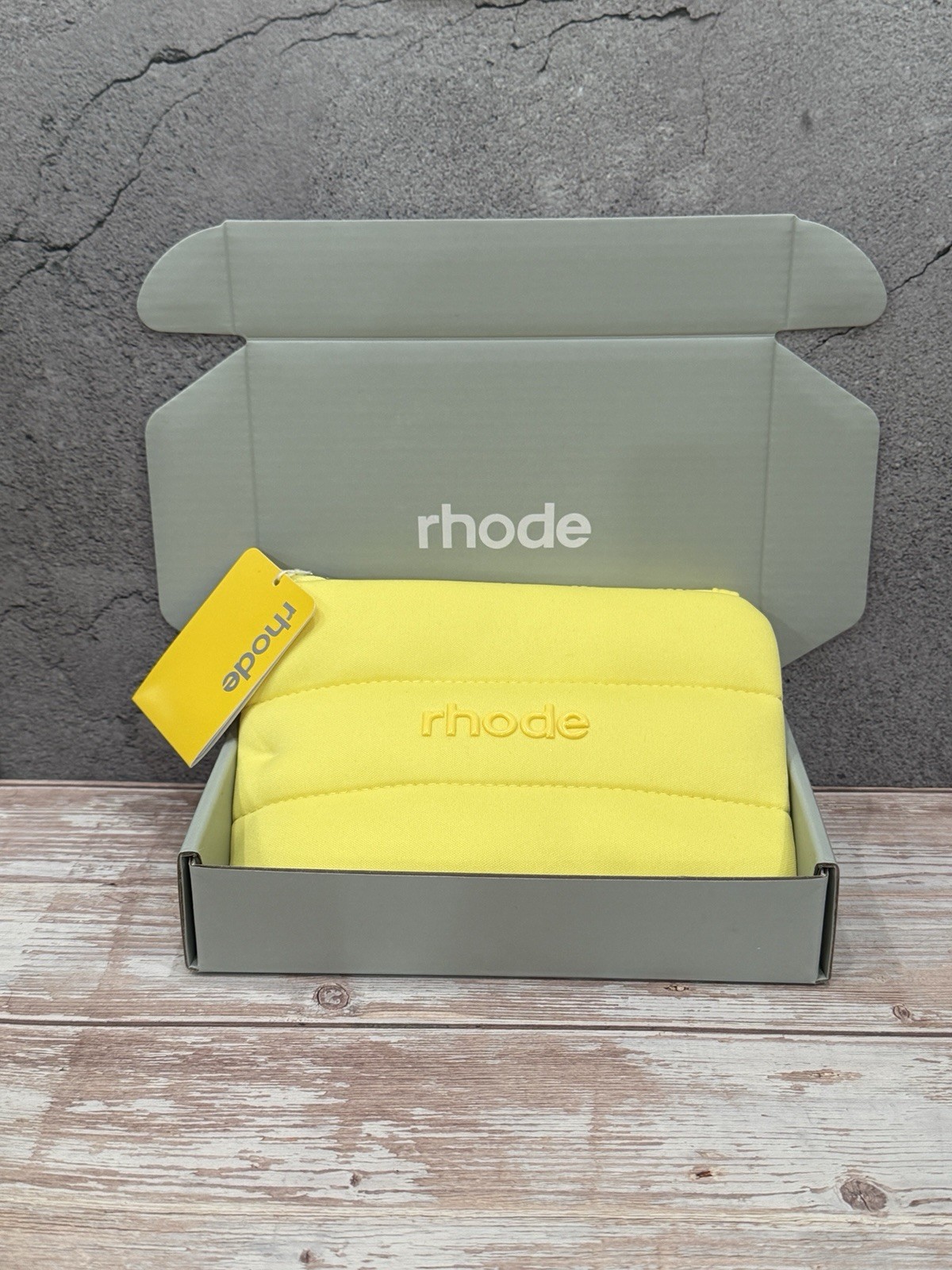RHODE Cosmetic Pouch Makeup Bag Lemontini Limited Edition Bag Yellow