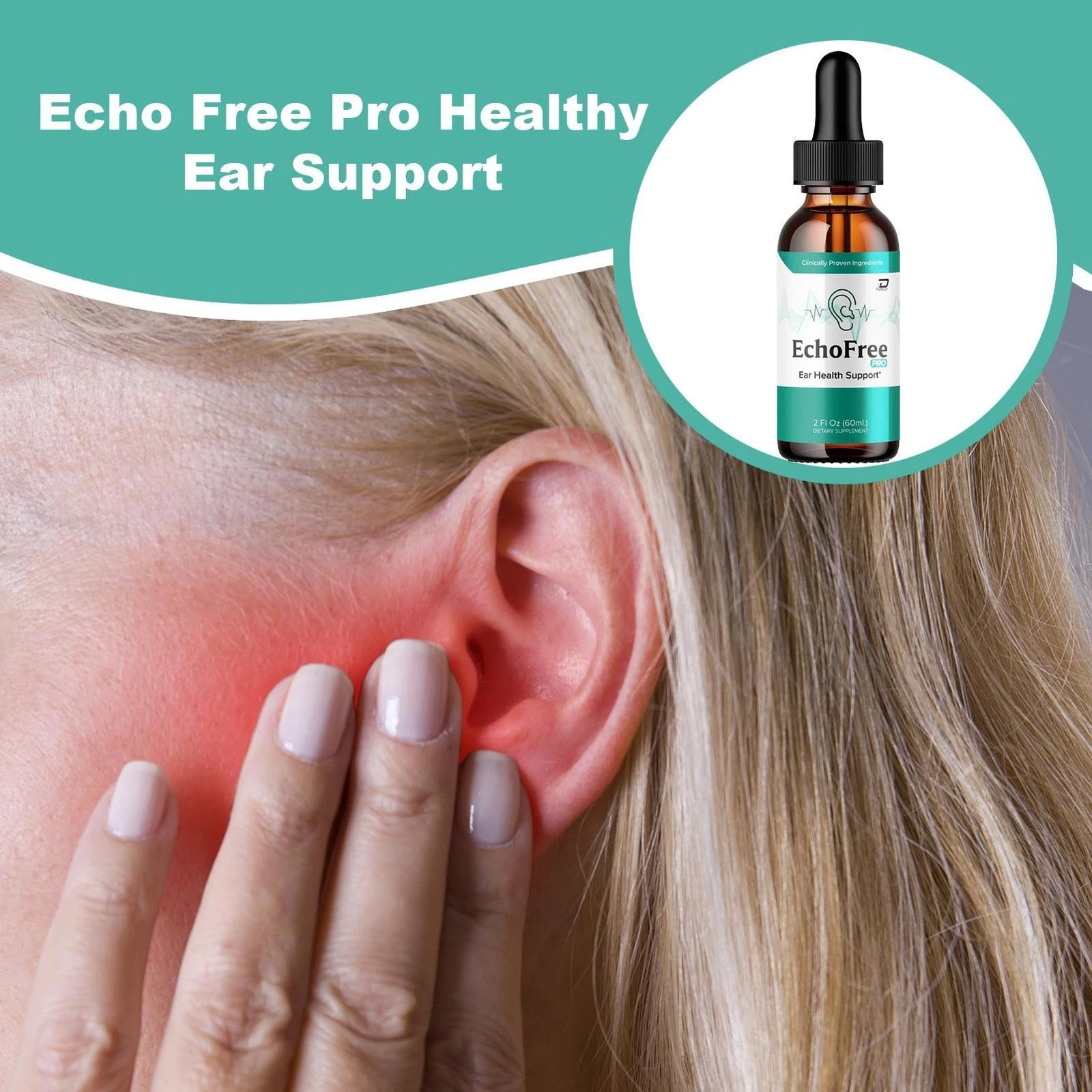 (1 Pack) Echo Free Pro Healthy Ear Support – Echo Free Pro Liquid Drops