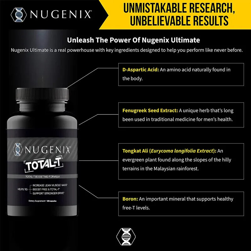 Nugenix Total-T – Testosteron Supplement For Men – Endurance And Muscle Health