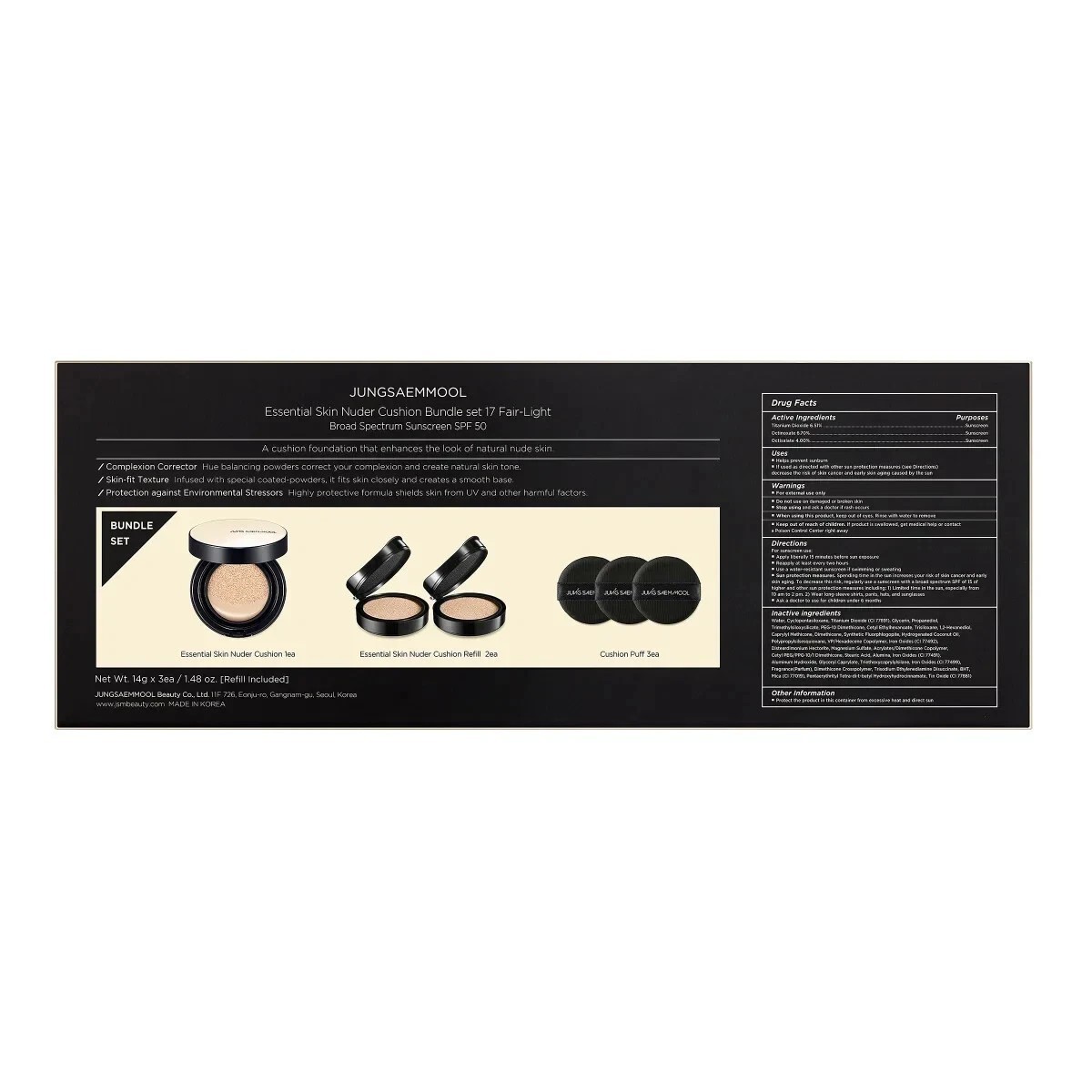 Jung Saem Mool Essential Skin Nuder Cushions Full Size *Choose Shade*