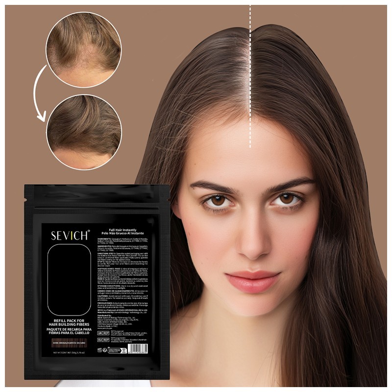 SEVICH Hair Building Fiber Hair Loss Concealer Refill Pack 25g 50g 100g FROM USA