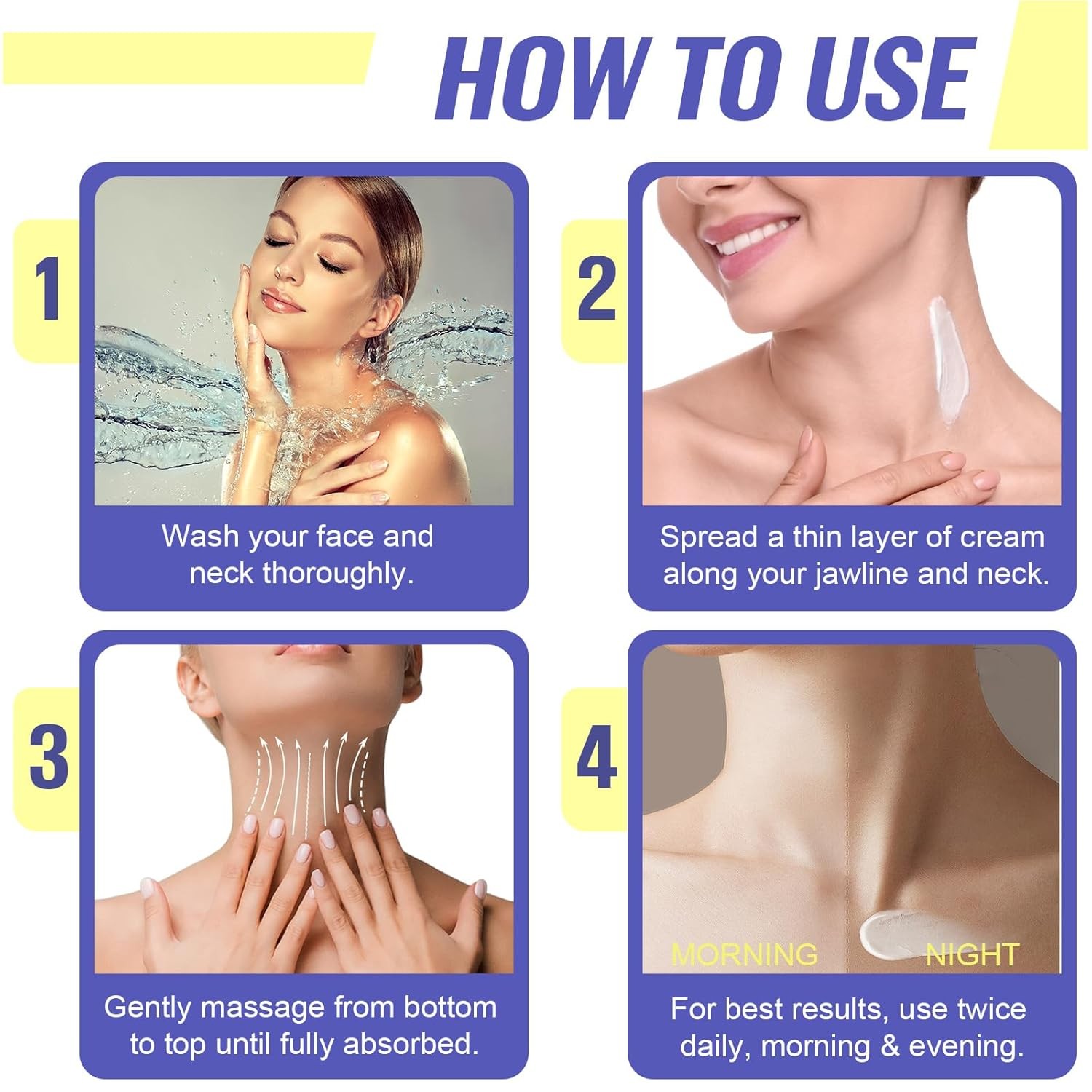 New Pure Neck Firming Cream, Anti-Aging Tighten & Lift Neck Cream, Chest Ne