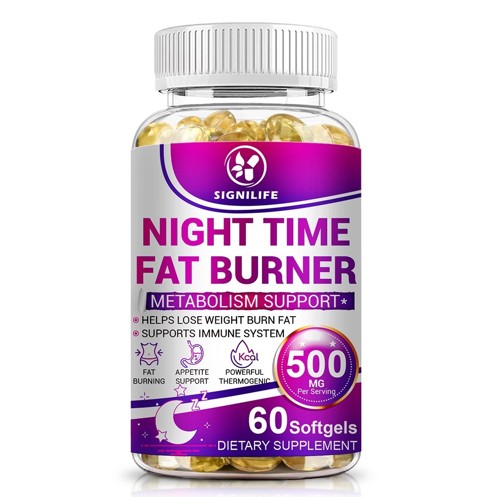 Night Time Fat Burner for Weight Loss Support Sleep Aid Appetite Suppressant-