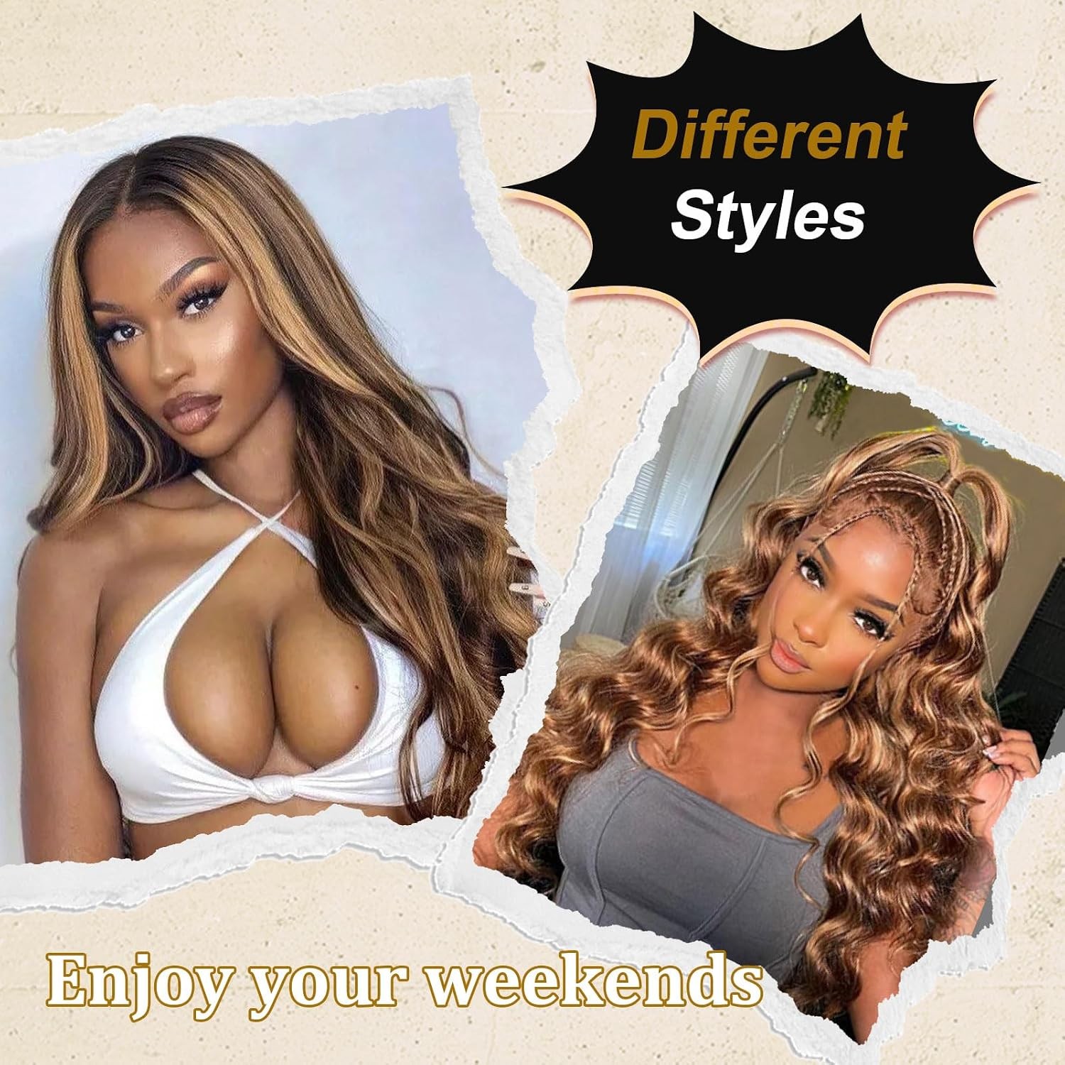 30 inch Honey Blonde Human Hair Ombre Body Wave Lace Front HD 13×4 4×6 Human