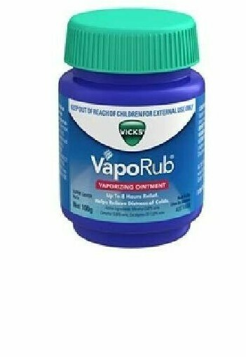 2 Vicks VapoRub Chest Rub Ointment, Relief from Cough Cold, Aches, & Pains (25g)