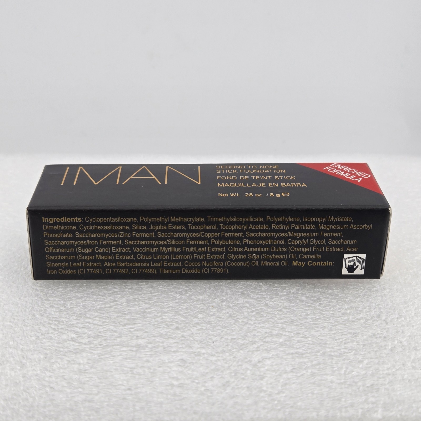 IMAN Second to None Stick Foundation SAND 3 Full Coverage Oil-Free Matte .28oz