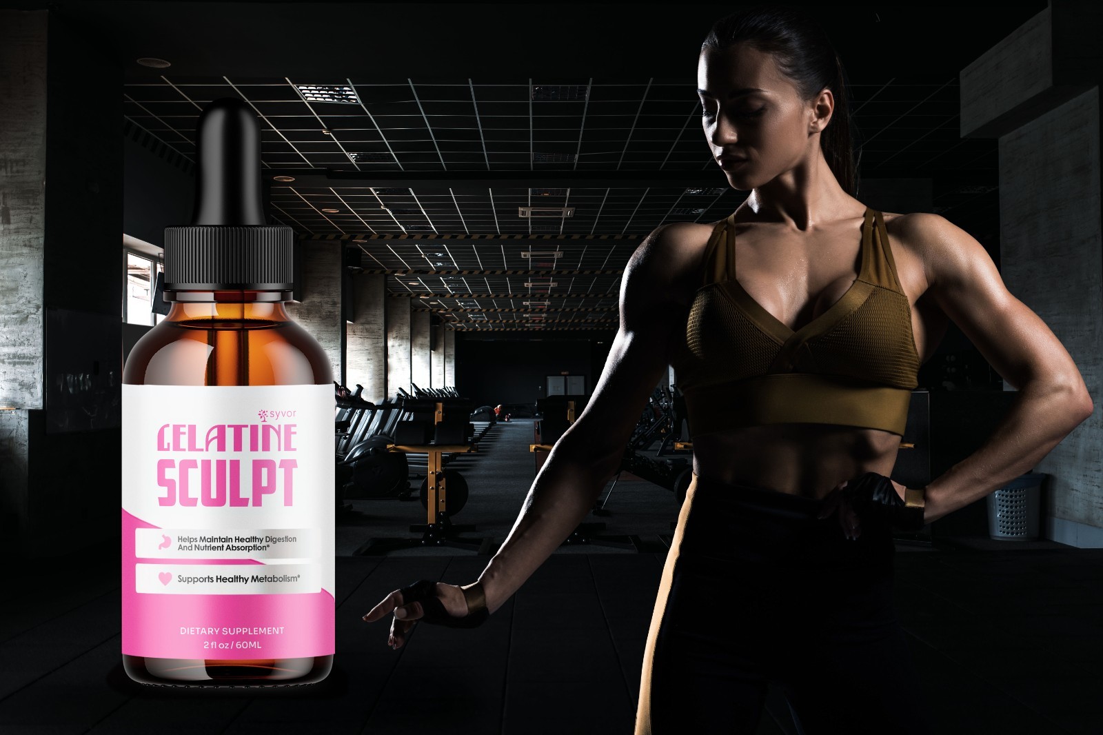 (2 Pack) Gelatine Sculpt Drops Advanced Health & Fitness Supplement 60 Servings