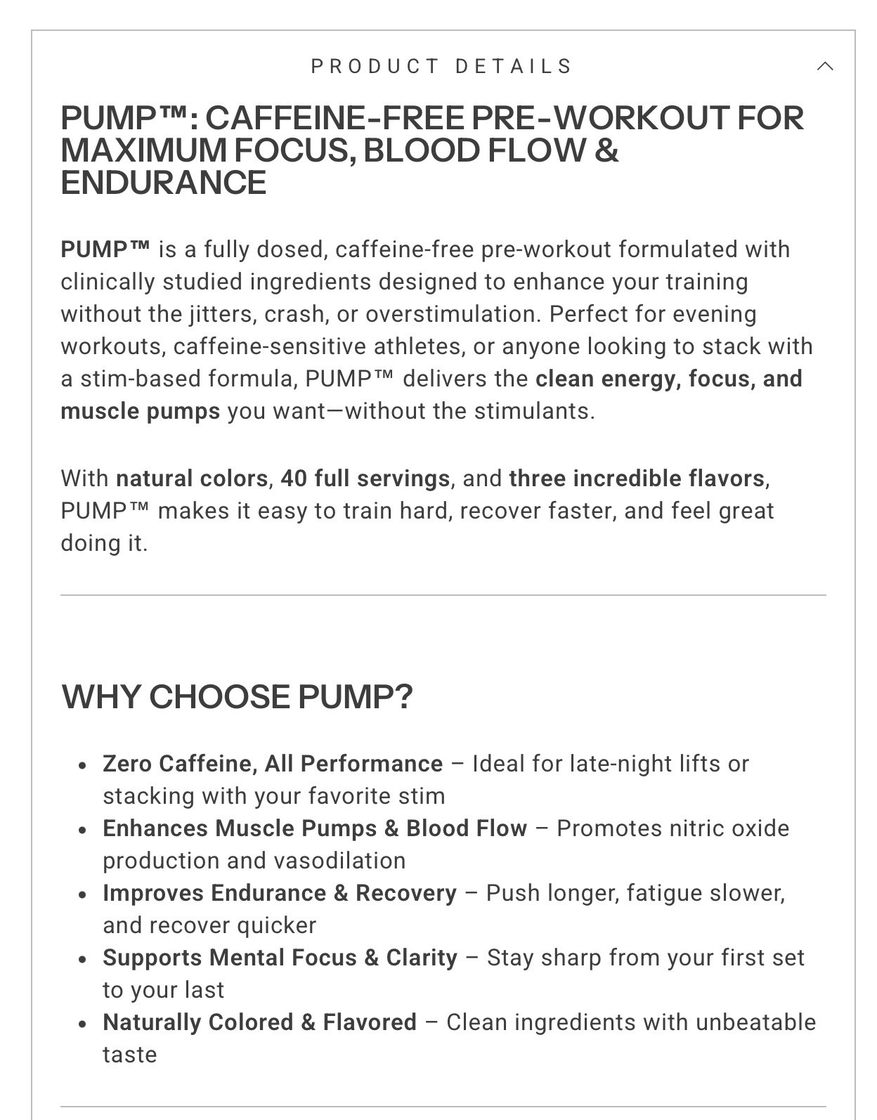 PRE-WORKOUT – Sweat Ethic PUMP – Blue Raspberry EX 12/25