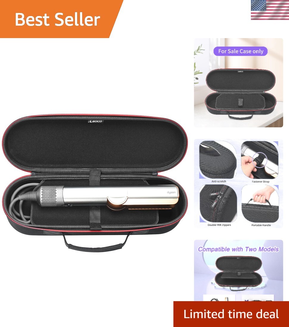 Travel Case for Dyson Airstrait & Corrale Straightener – Water-Resistant Design