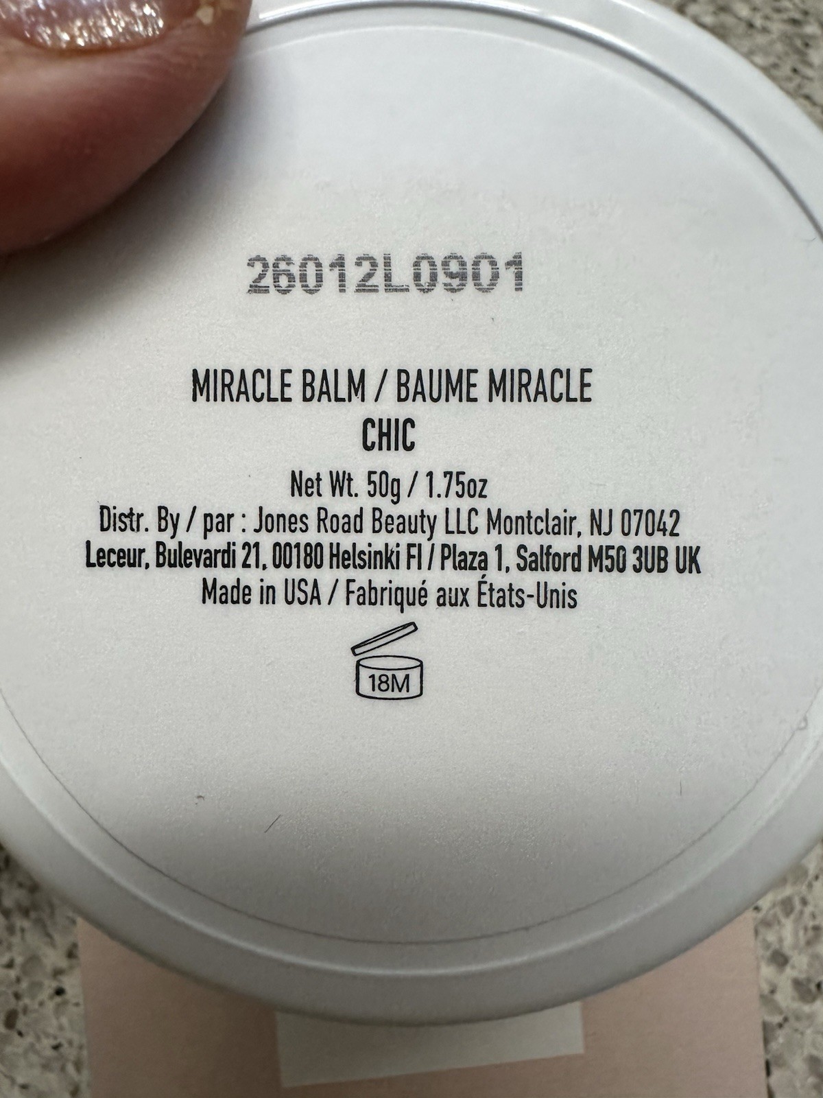 Jones Road Bobbi Brown Miracle Balm CHIC 1.75oz/50g FULL SZ NEW BOXED $38